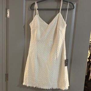 Lulu's Cream Mini Dress